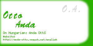 otto anda business card